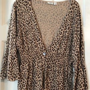 Women’s Cheetah Blouse / Cardigan